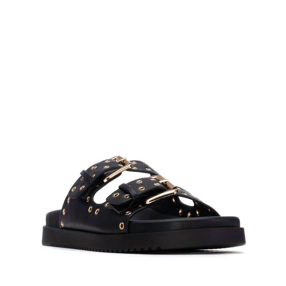 NEW XTI women's pu sandals in black